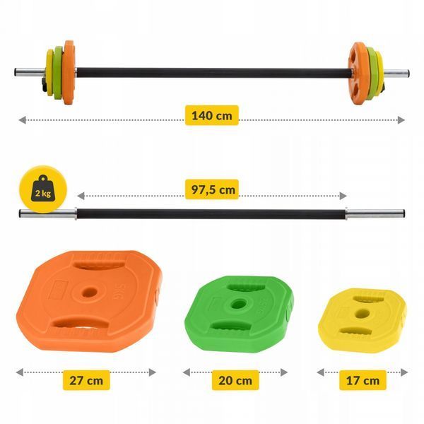 Штанга для фітнесу 4FIZJO Fitness Pump 20 кг (P-5907739315656) 50005291 фото