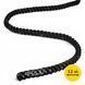 Канат тренувальний 4FIZJO Battle Rope 12 м для кросфіту Black (P-5907739312259) 50003117 фото 2