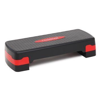 Степ-платформа 2-ступінчаста Cornix 68 х 28 х 10-15 см XR-0190 Black/Red 50004525 фото