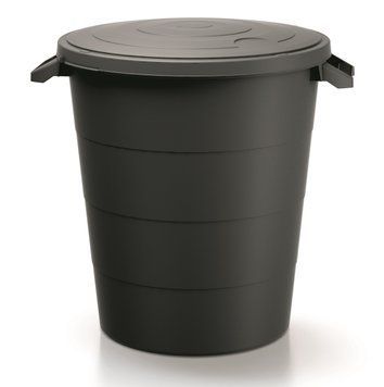 Бак для сміття Prosperplast Smooth 120 л, чорний 2172796650 фото