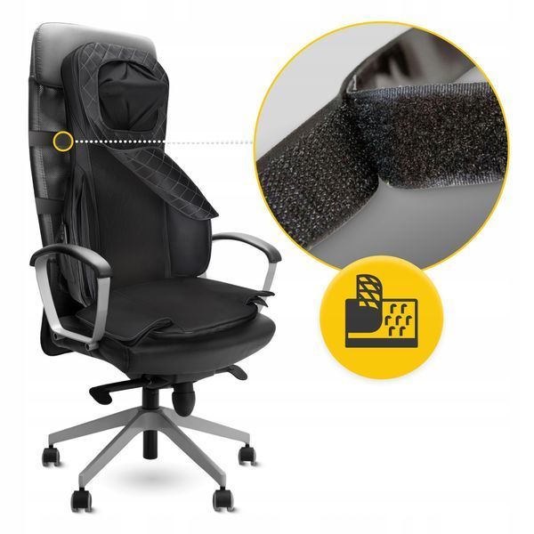 4FIZJO Shiatsu Многофункциональная, черная массажная накидка с подогревом (P-5905973403528) 50005396 фото