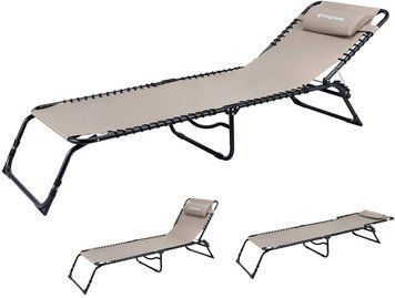 Раскладушка KingCamp Adjustable Camping Cot(KC3913) LIGHT COFFEE 11553 фото