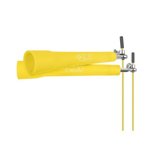 Скакалка швидкісна для кросфіту 4FIZJO Standard+ Yellow (P-5907739311535) 50002367 фото