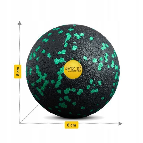 Масажний м'яч 4FIZJO EPP Ball 08 Black/Green (P-5907222931233) 50001362 фото