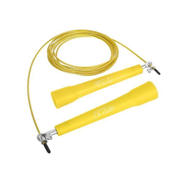 Скакалка швидкісна для кросфіту 4FIZJO Standard+ Yellow (P-5907739311535) 50002367 фото