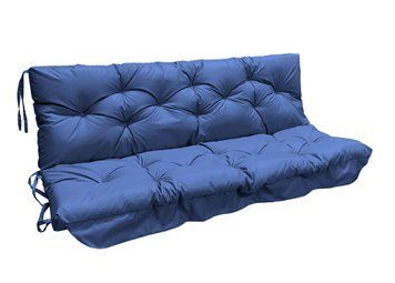 Матрац для гойдалки водовідштовхуючий eGarden LOFT 180x110x8 стьобаний синій електрик 5557 фото